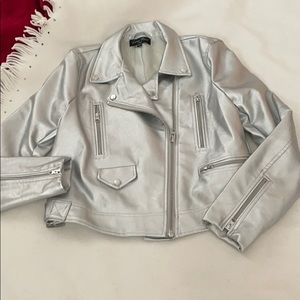 Silver jacket NWOT NEVER WORN